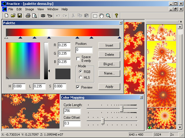 Fractice Palette Editor